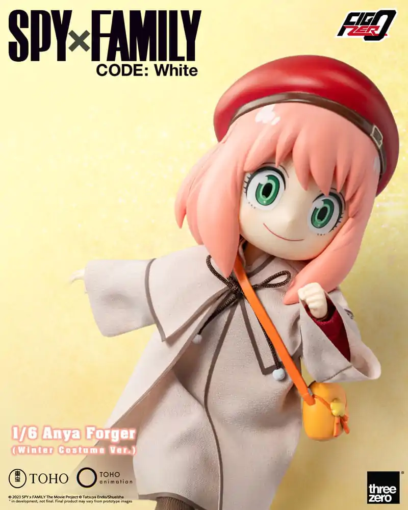 Spy x Family Code: White Figurina de Acțiune FigZero 1/6 Anya Forger Costum de Iarnă Ver. 17 cm poza produsului