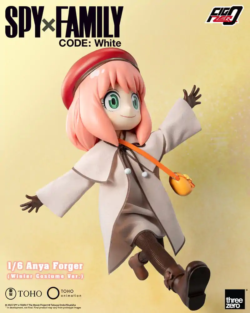 Spy x Family Code: White Figurina de Acțiune FigZero 1/6 Anya Forger Costum de Iarnă Ver. 17 cm poza produsului