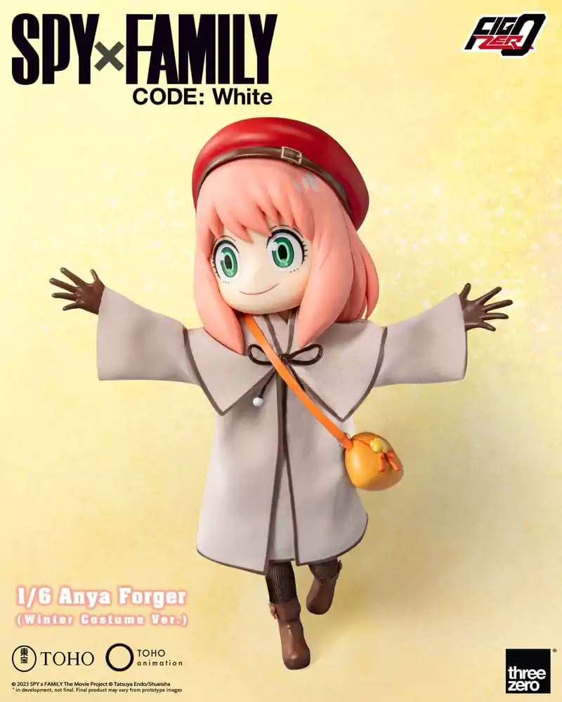 Spy x Family Code: White Figurina de Acțiune FigZero 1/6 Anya Forger Costum de Iarnă Ver. 17 cm poza produsului