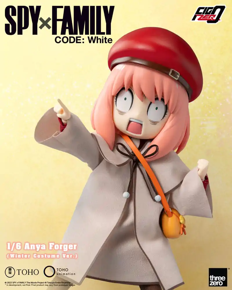 Spy x Family Code: White Figurina de Acțiune FigZero 1/6 Anya Forger Costum de Iarnă Ver. 17 cm poza produsului