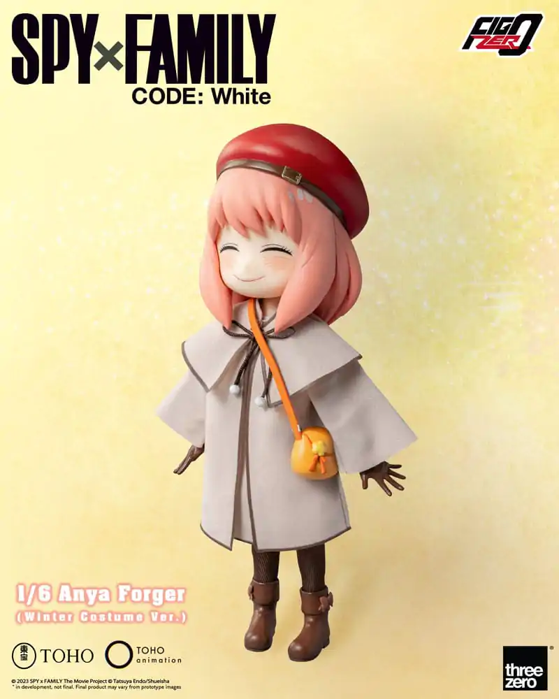 Spy x Family Code: White Figurina de Acțiune FigZero 1/6 Anya Forger Costum de Iarnă Ver. 17 cm poza produsului