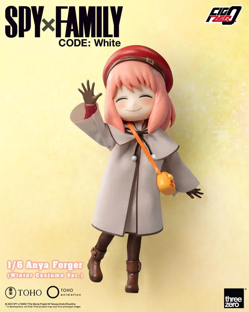 Spy x Family Code: White Figurina de Acțiune FigZero 1/6 Anya Forger Costum de Iarnă Ver. 17 cm poza produsului