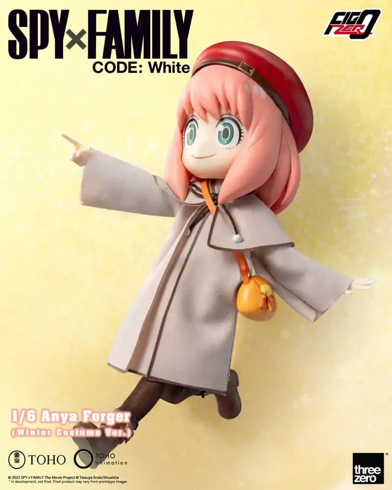 Spy x Family Code: White Figurina de Acțiune FigZero 1/6 Anya Forger Costum de Iarnă Ver. 17 cm poza produsului