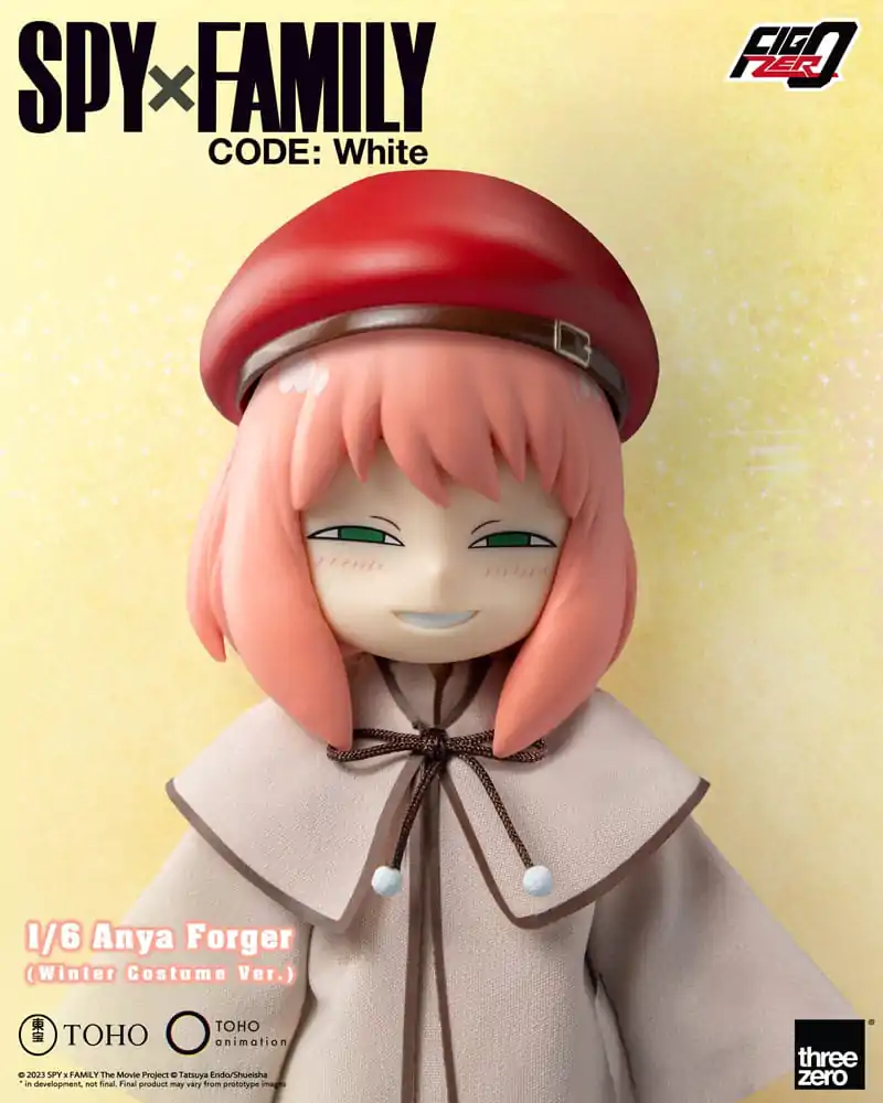 Spy x Family Code: White Figurina de Acțiune FigZero 1/6 Anya Forger Costum de Iarnă Ver. 17 cm poza produsului