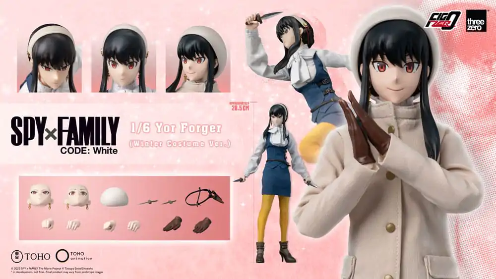 Spy x Family FigZero Figurina de acțiune 1/6 Yor Forger (Winter Costume Ver.) 28 cm poza produsului