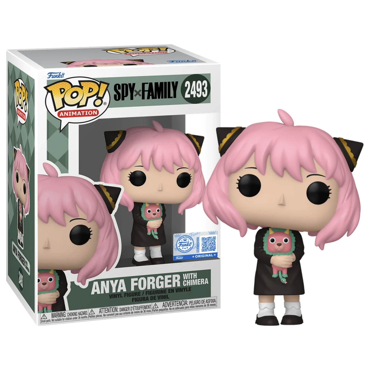 SPY x FAMILY Funko POP Animation N° 2493 Anya Forger with Chimera poza produsului