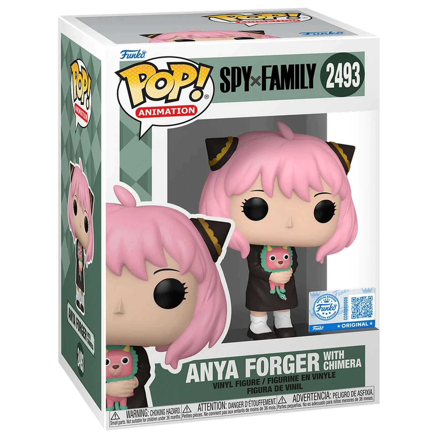 SPY x FAMILY Funko POP Animation N° 2493 Anya Forger with Chimera poza produsului