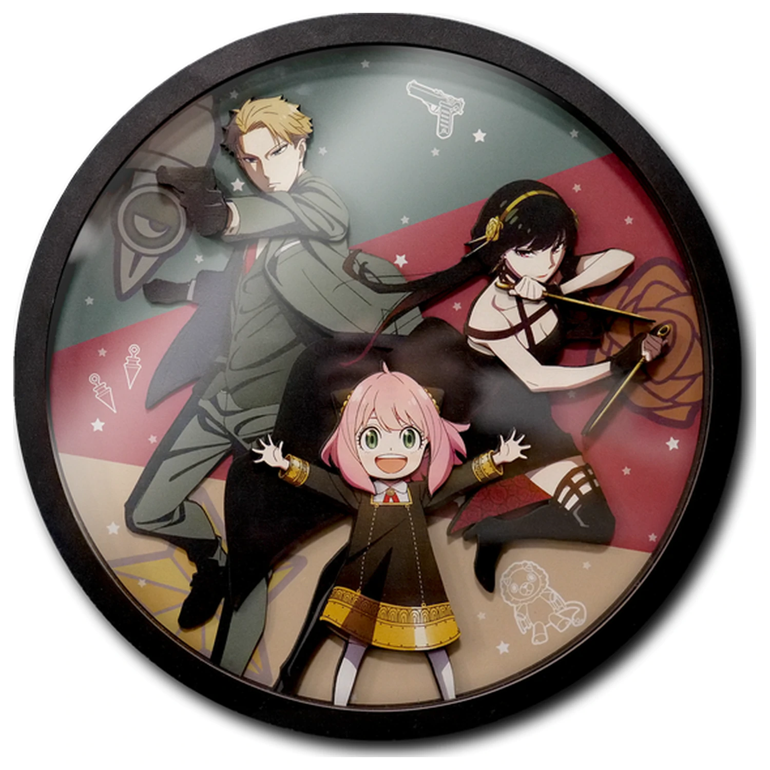 Spy x Family Loid, Yor si Anya Decor rama din lemn Afis 3D poza produsului