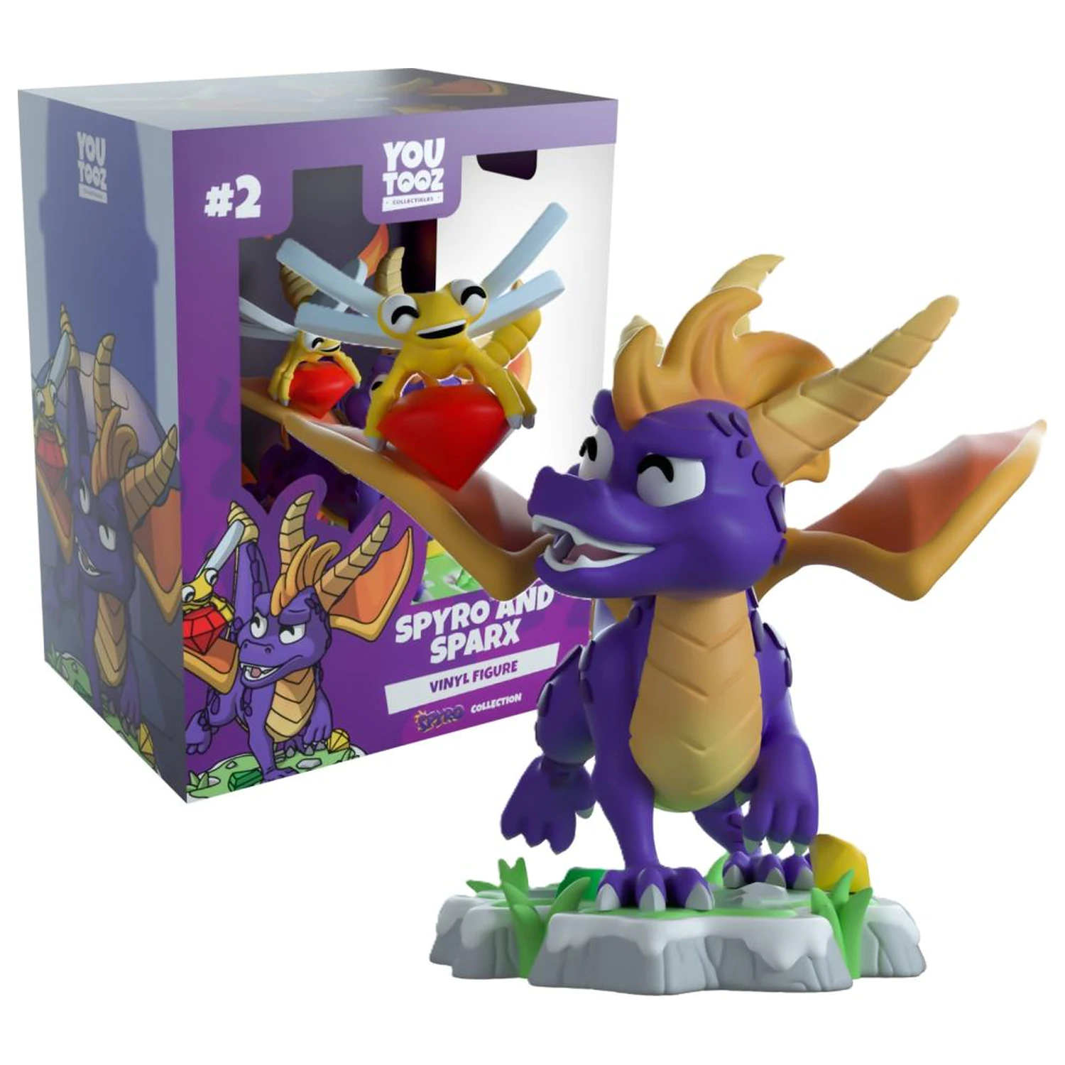 Figurina Spyro si Sparx Youtooz 9cm poza produsului