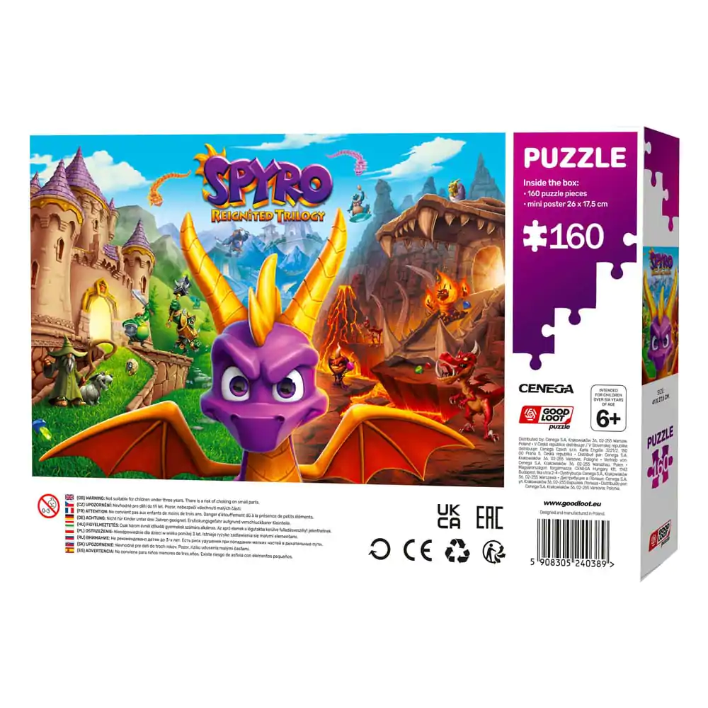 Puzzle Spyro Reignited Trilogy pentru copii (160 piese) poza produsului