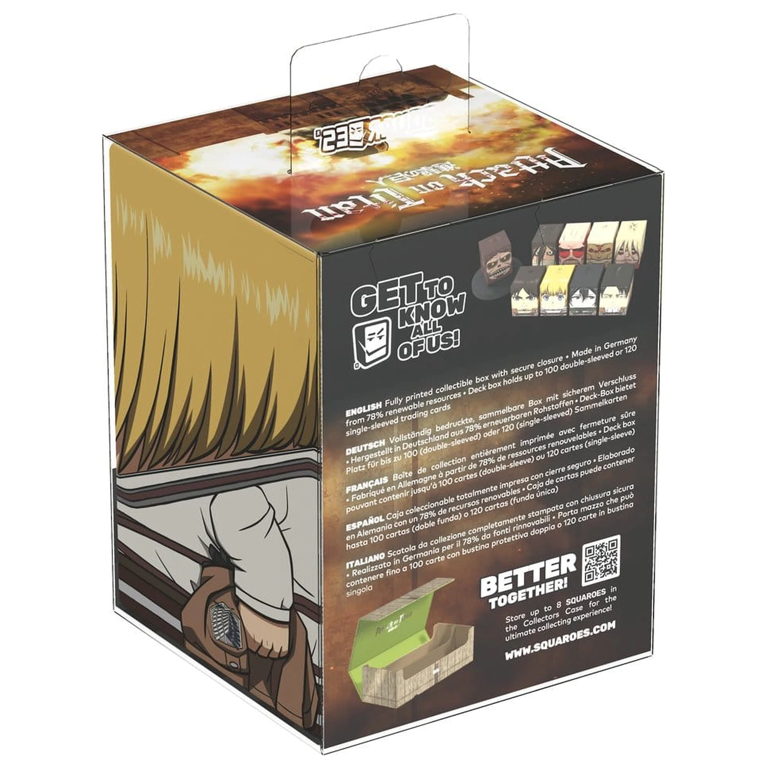 Squaroes Squaroe Attack on Titan AOT002 - Armin Arlert poza produsului