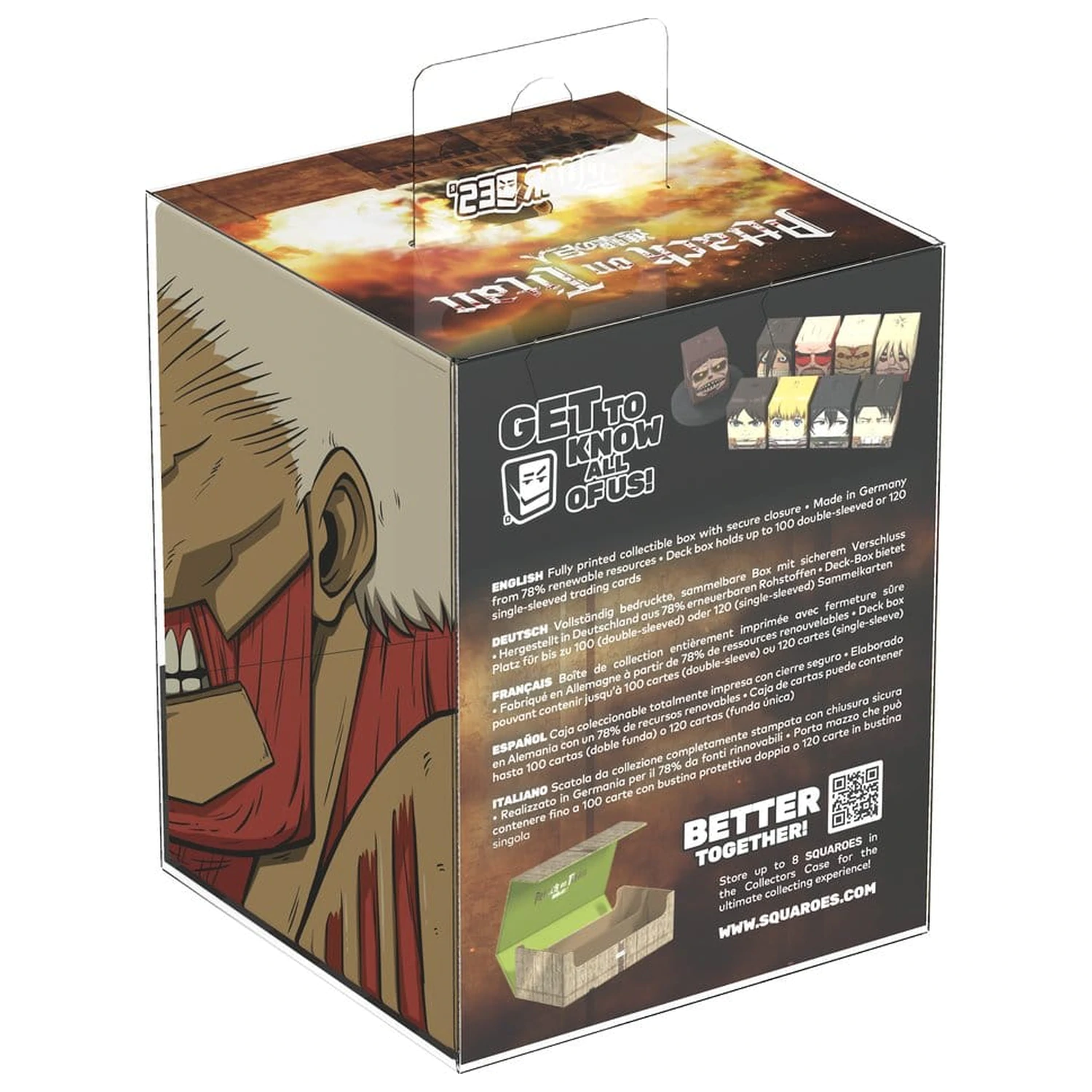 Squaroes Squaroe Attack on Titan AOT007 - Armored Titan poza produsului