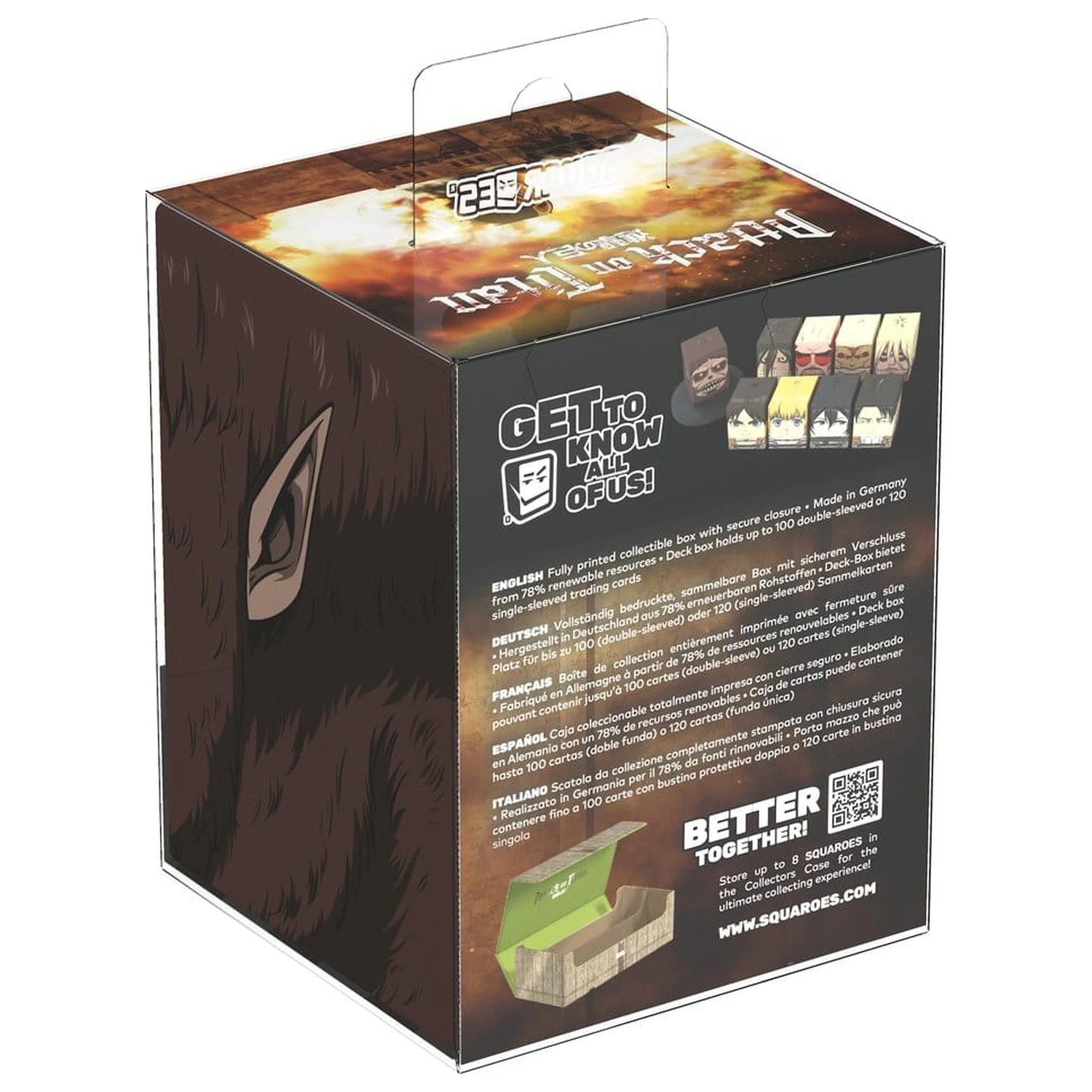 Squaroes Squaroe Attack on Titan AOT009 - Beast Titan poza produsului