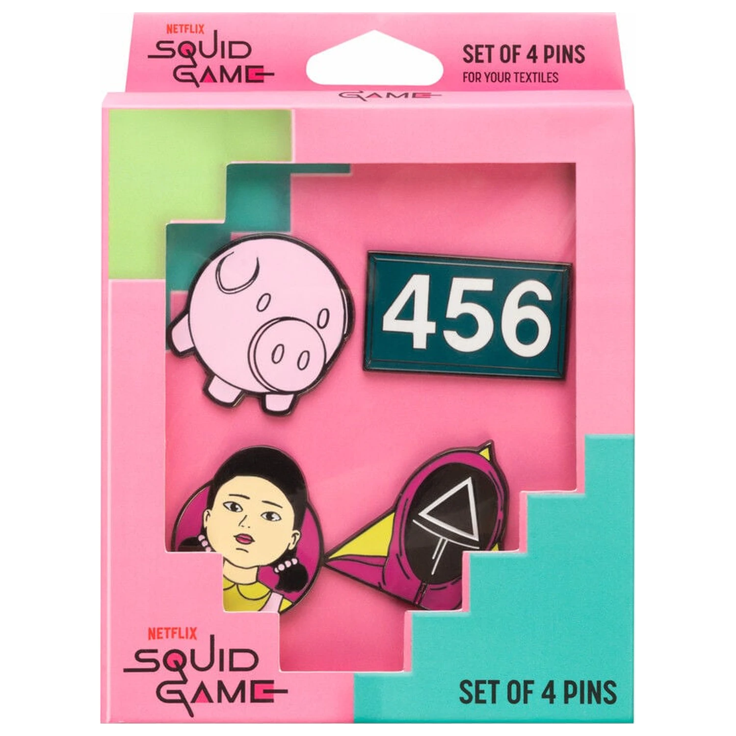 Squid Game set de 4 insigne poza produsului