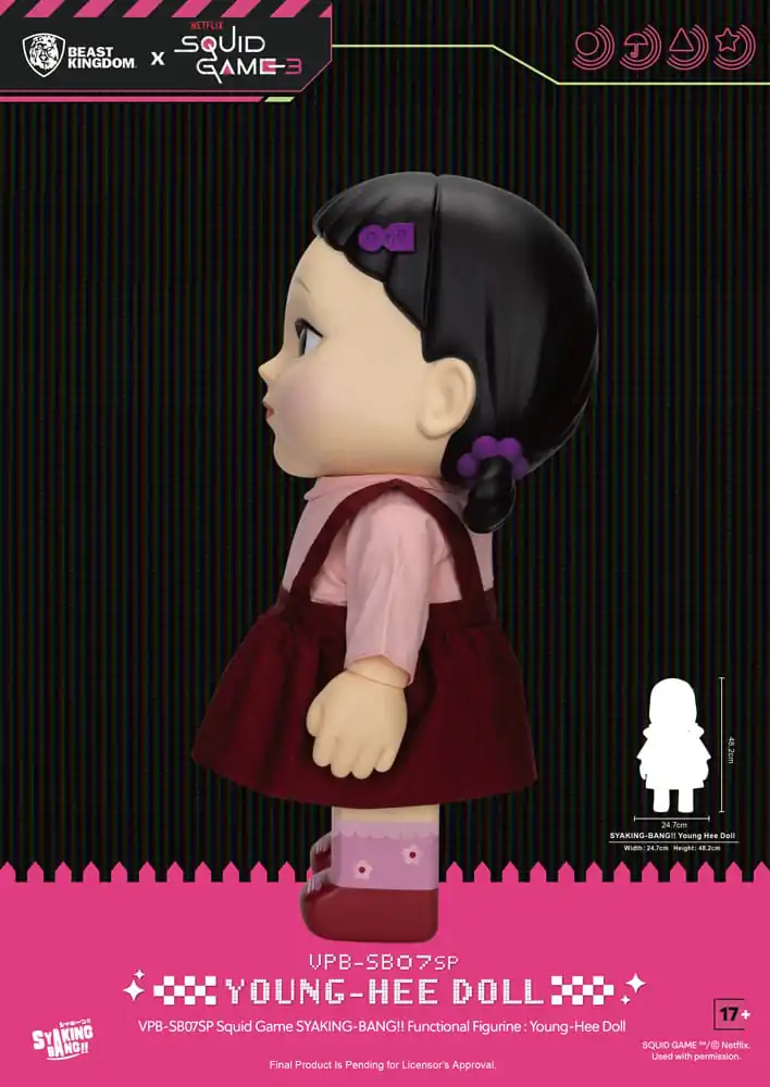 Squid Game Syaking Bang Figurina/Pusculita Papusa Young-Hee Season 3 48 cm poza produsului