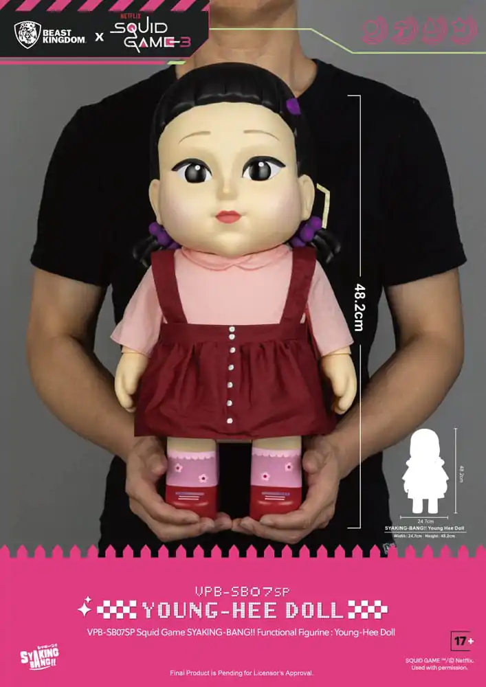 Squid Game Syaking Bang Figurina/Pusculita Papusa Young-Hee Season 3 48 cm poza produsului