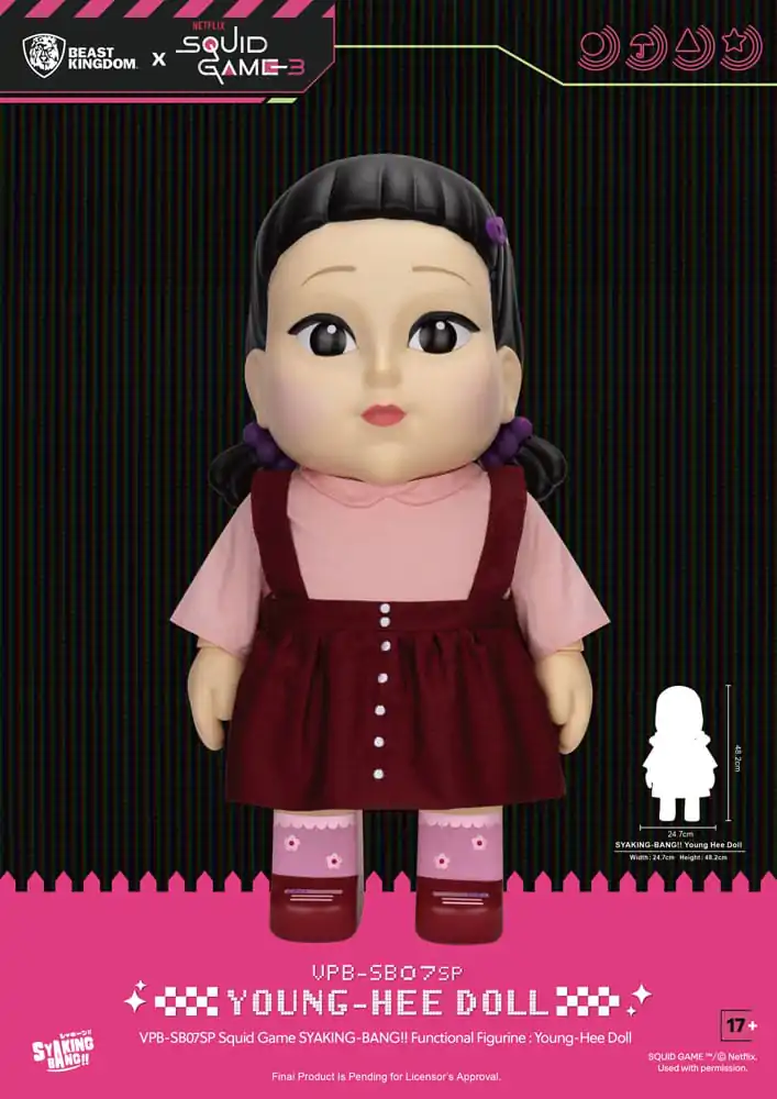 Squid Game Syaking Bang Figurina/Pusculita Papusa Young-Hee Season 3 48 cm poza produsului