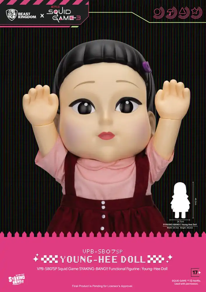 Squid Game Syaking Bang Figurina/Pusculita Papusa Young-Hee Season 3 48 cm poza produsului