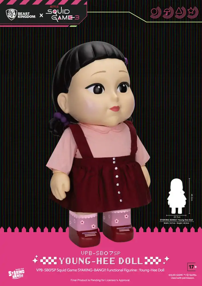 Squid Game Syaking Bang Figurina/Pusculita Papusa Young-Hee Season 3 48 cm poza produsului
