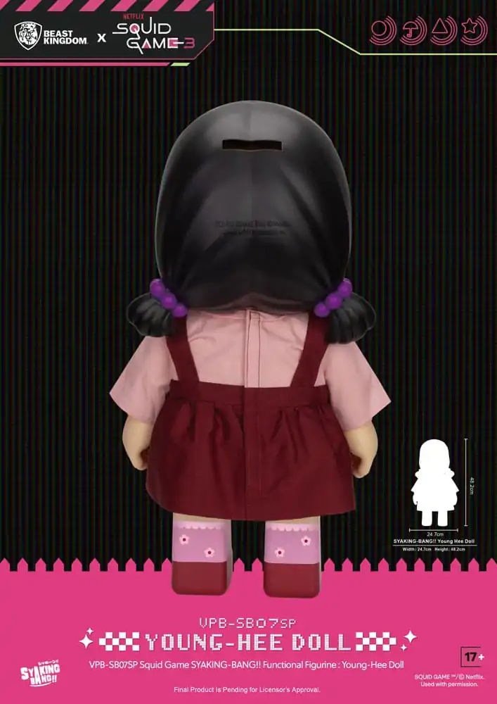 Squid Game Syaking Bang Figurina/Pusculita Papusa Young-Hee Season 3 48 cm poza produsului