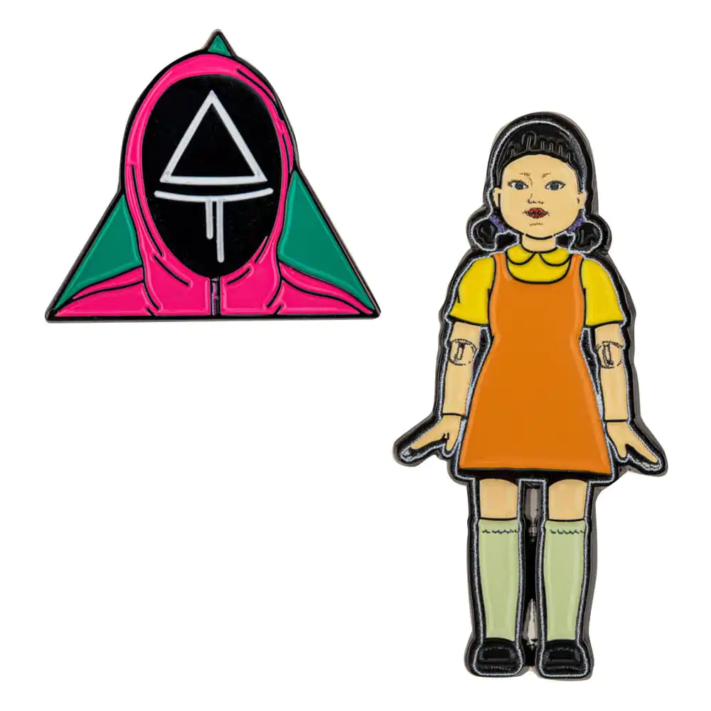 Squid Game Pins Set de 2 Young-hee &amp; Soldier poza produsului
