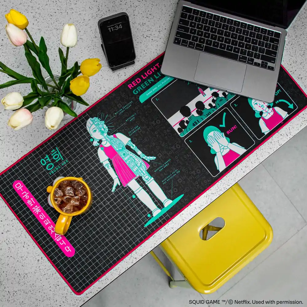 Squid Game Desk Pad Young-Hee Planșă Albastră pentru Birou poza produsului