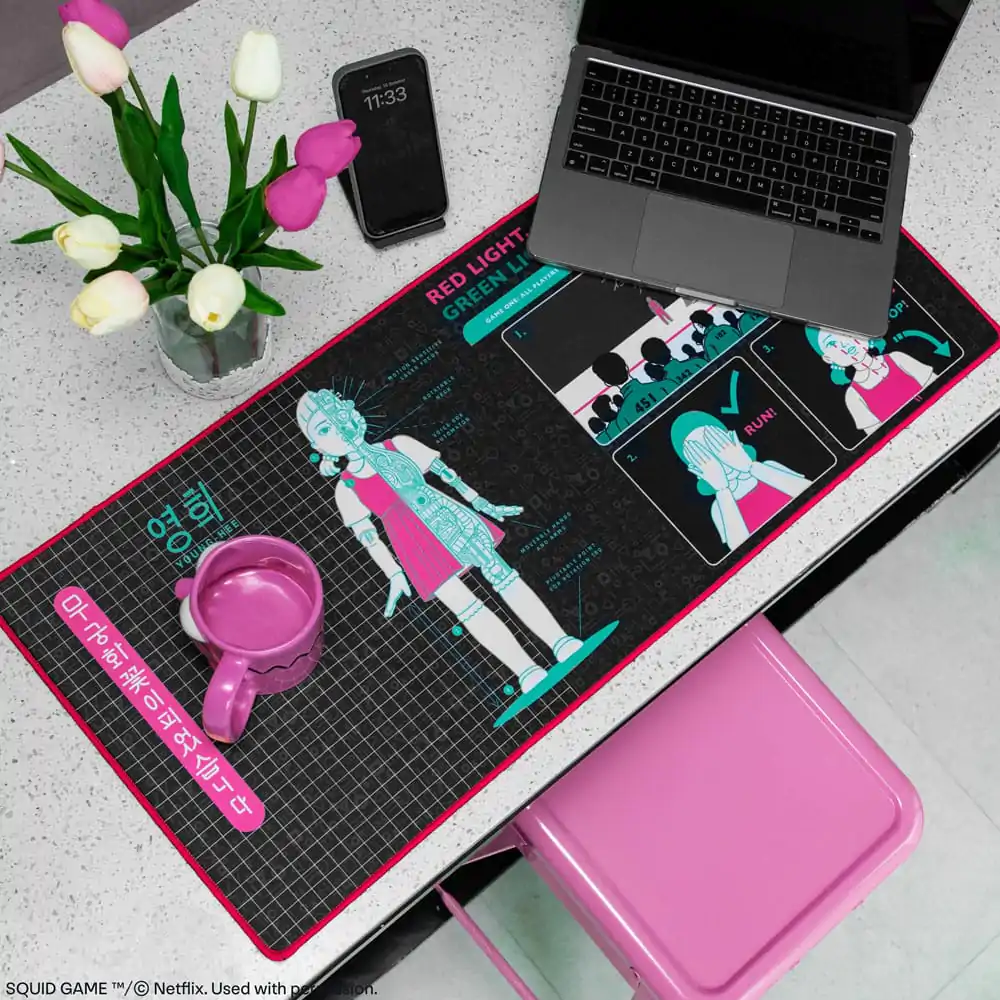 Squid Game Desk Pad Young-Hee Planșă Albastră pentru Birou poza produsului