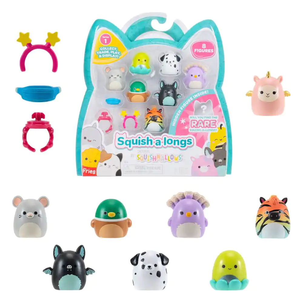 Squishmallow Squish a longs Mini Figurine pachet de 8 bucati Stil 4 3 cm poza produsului