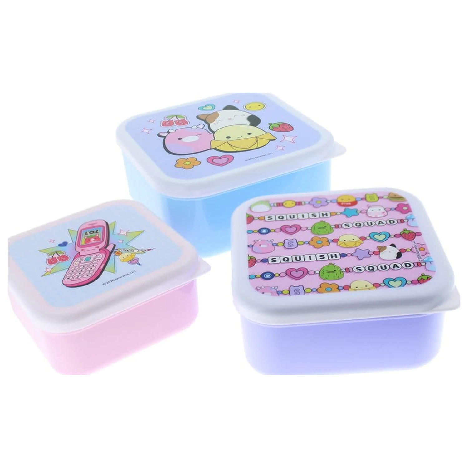 Squishmallows Cutii pentru gustari Pachet de 3 bucati poza produsului