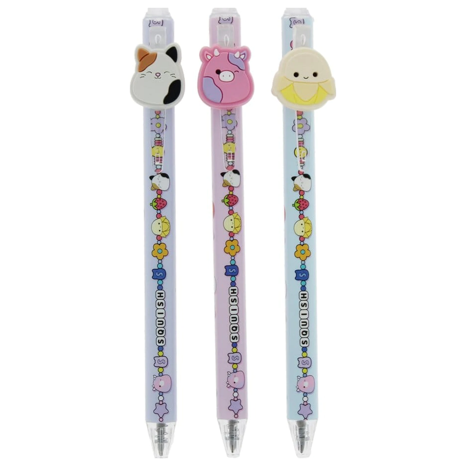 Squishmallows Erasable Gel Pen 3-Pack pixuri cu gel, pachet de 3 bucati poza produsului