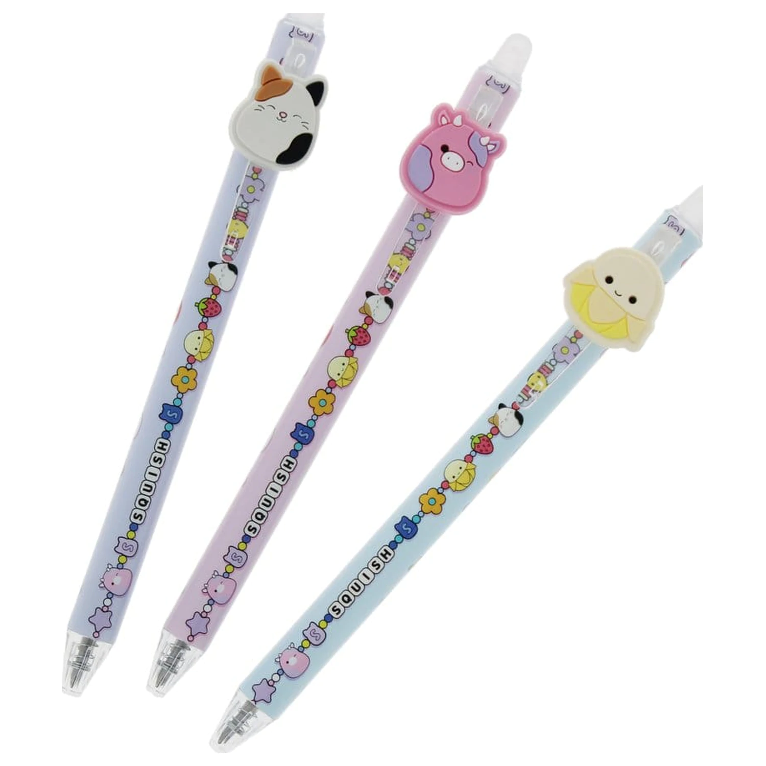 Squishmallows Erasable Gel Pen 3-Pack pixuri cu gel, pachet de 3 bucati poza produsului