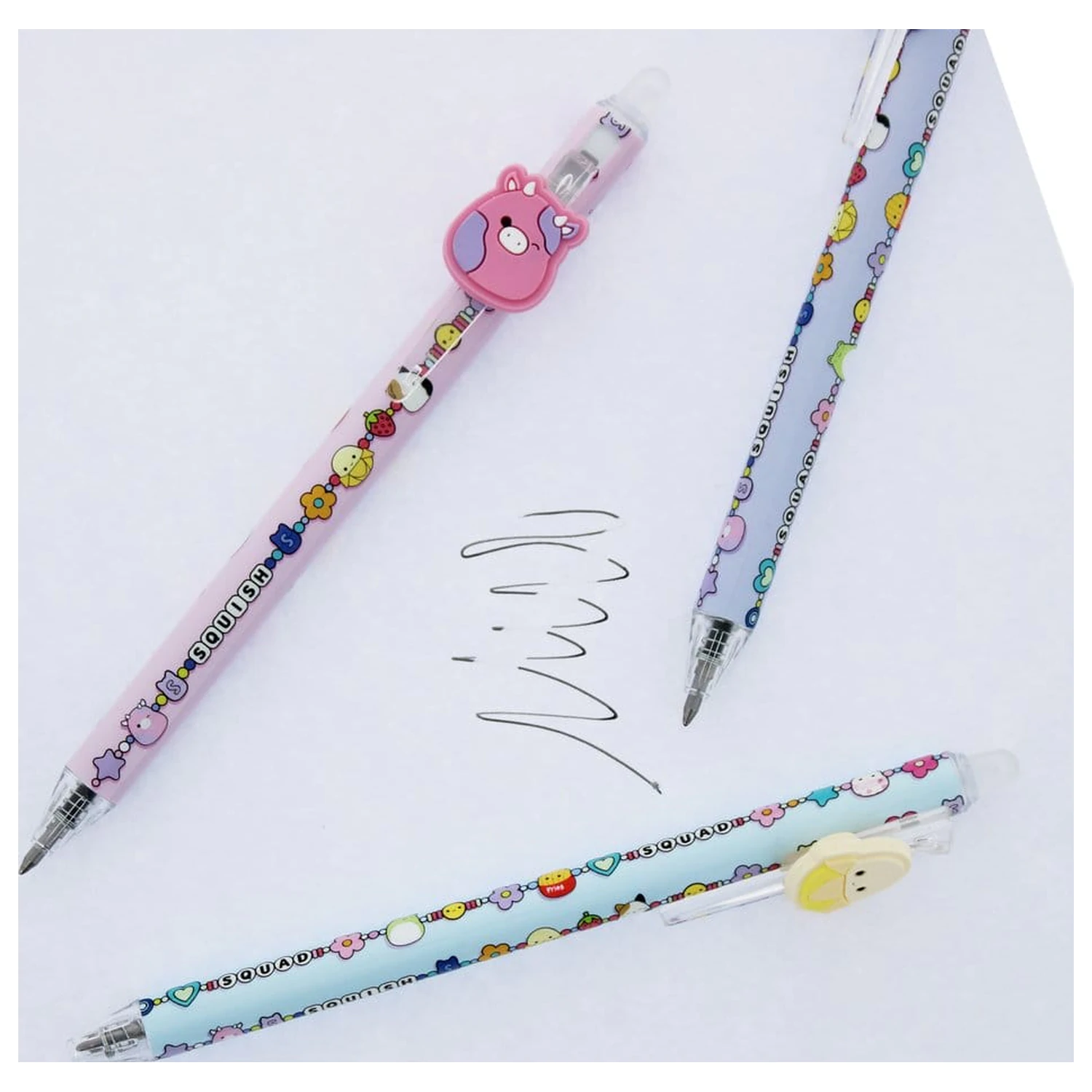 Squishmallows Erasable Gel Pen 3-Pack pixuri cu gel, pachet de 3 bucati poza produsului