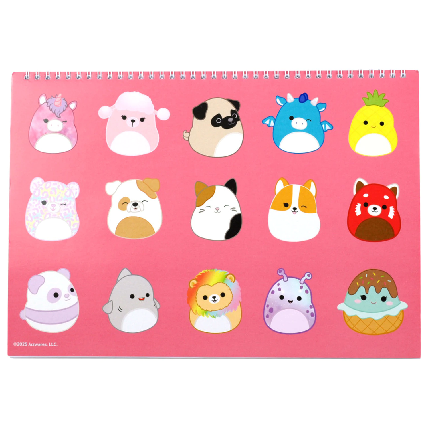 Squishmallows Feelin' A4 bloc de desen spiralat cu 40 de foi și stickere poza produsului