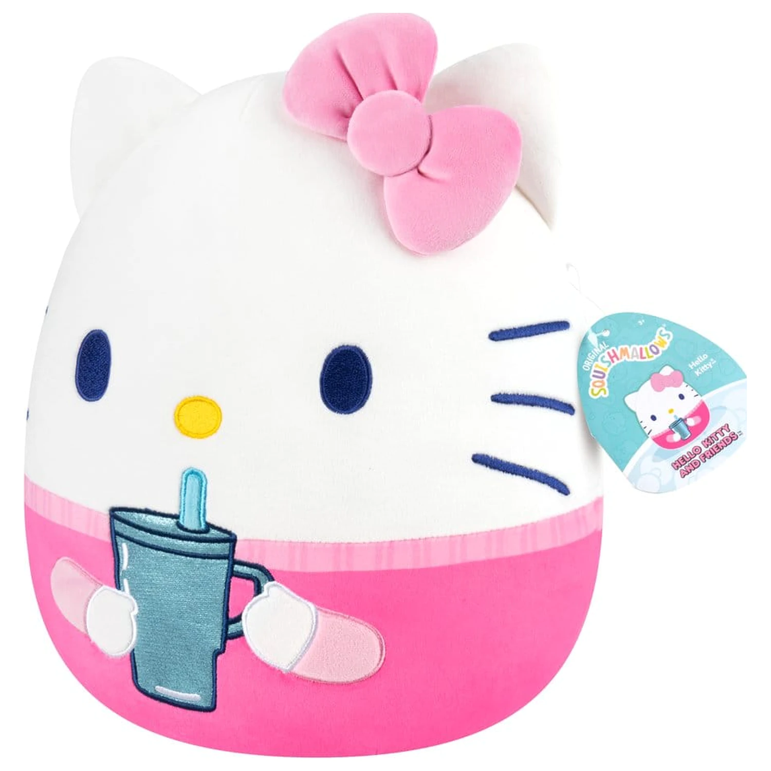Squishmallows Hello Kitty and Friends Plus Hello Kitty Cup 30 cm poza produsului
