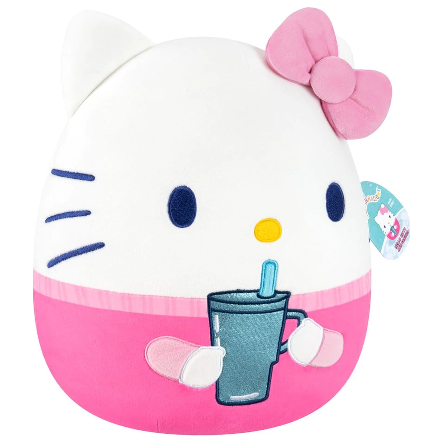 Squishmallows Hello Kitty and Friends Plus Hello Kitty Cup 30 cm poza produsului