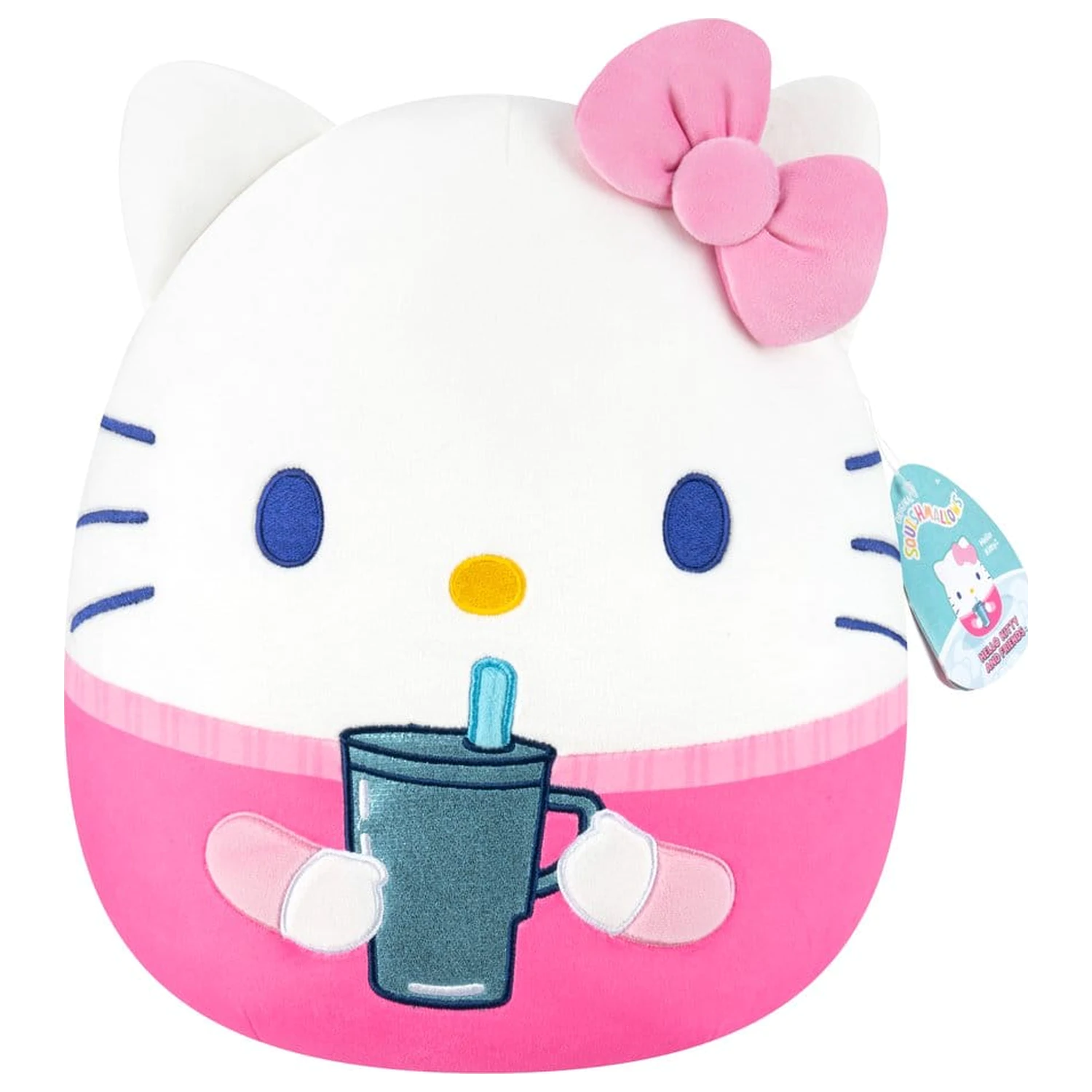 Squishmallows Hello Kitty and Friends Plus Hello Kitty Cup 30 cm poza produsului
