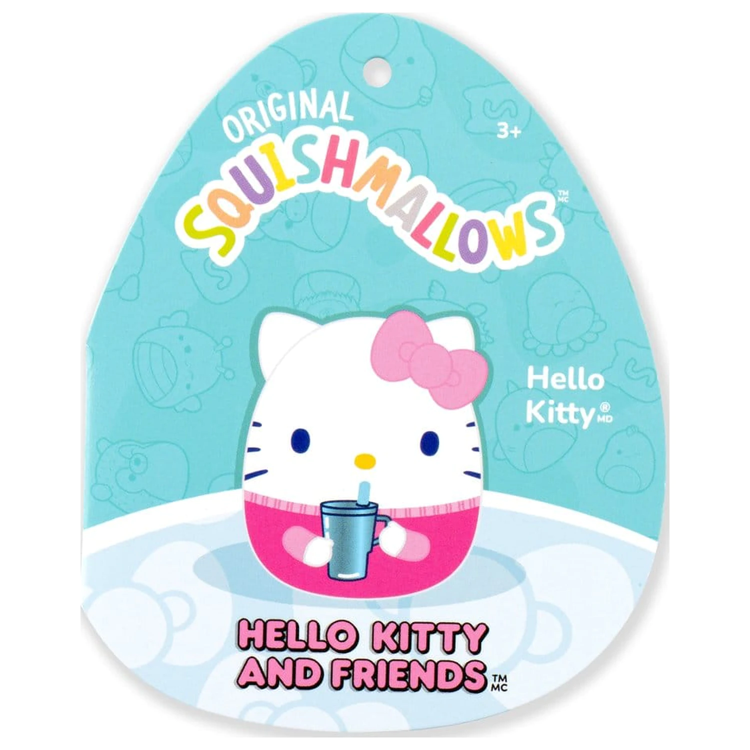 Squishmallows Hello Kitty and Friends Plus Hello Kitty Cup 30 cm poza produsului