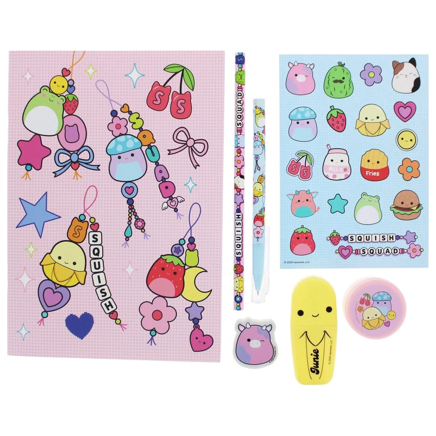 Squishmallows Stationery Set Squish Squad 7 piese poza produsului