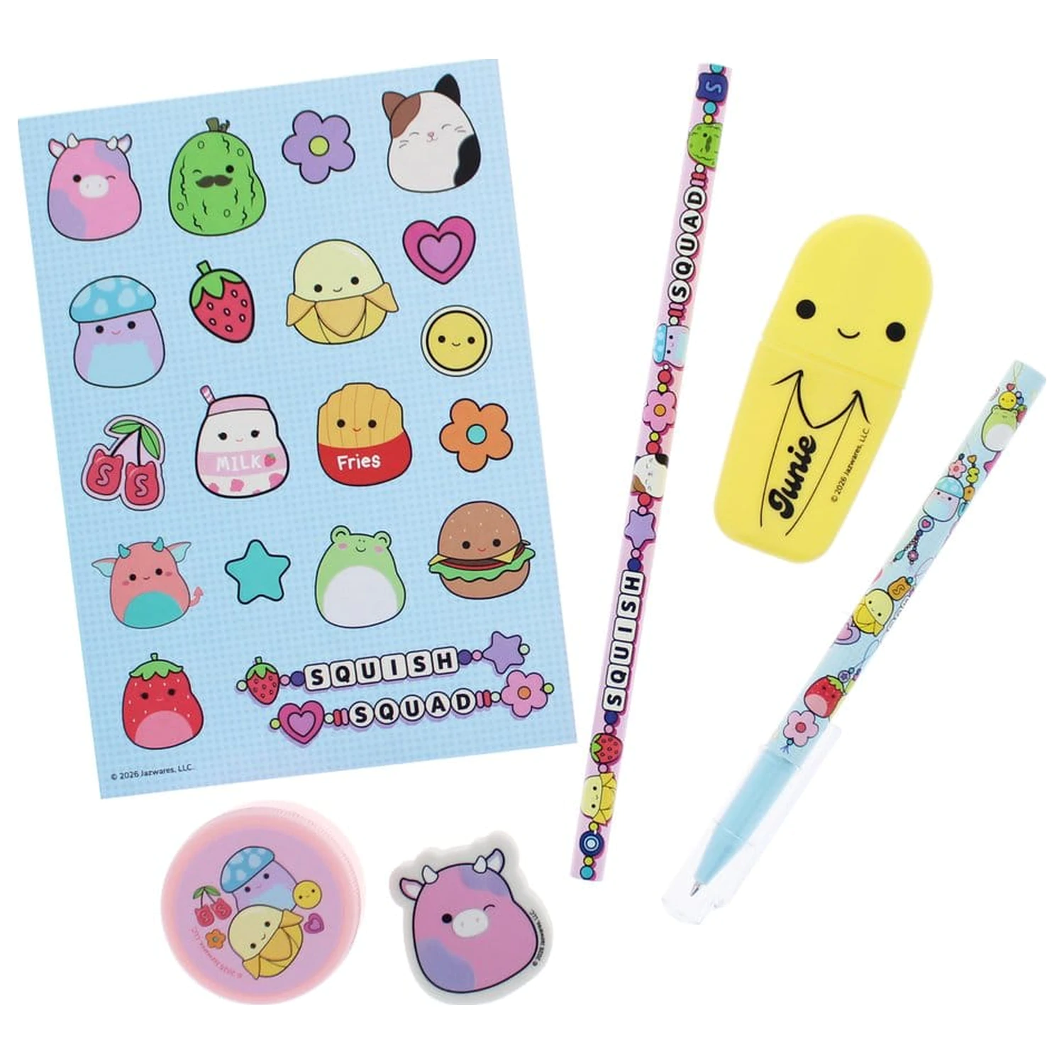 Squishmallows Stationery Set Squish Squad 7 piese poza produsului