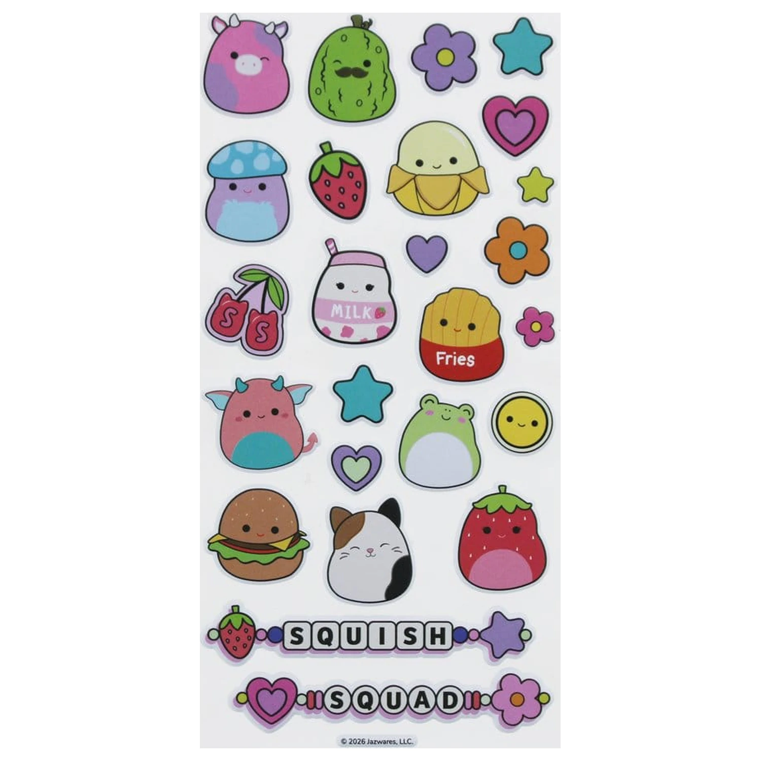 Squishmallows Set stickere super pufoase poza produsului