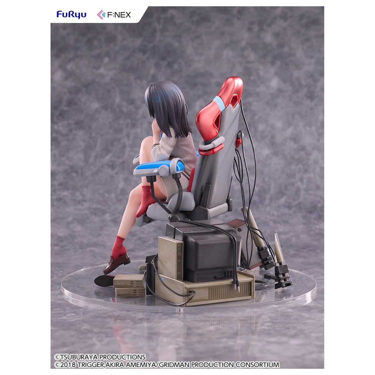 SSSS. Gridman Universe F:NEX PVC Statuie Rikka Takarada Gaming Chair Ver. 19 cm poza produsului