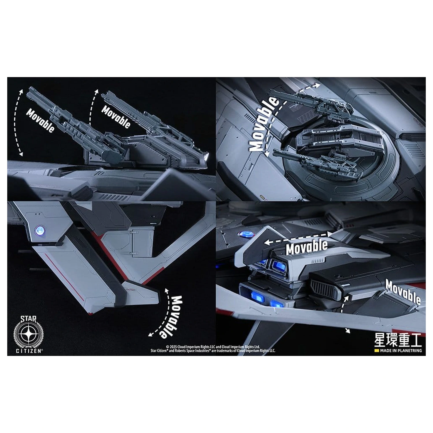 Star Citizen Kit model plastic 1/100 Anvil F8C Lightning 25 cm poza produsului