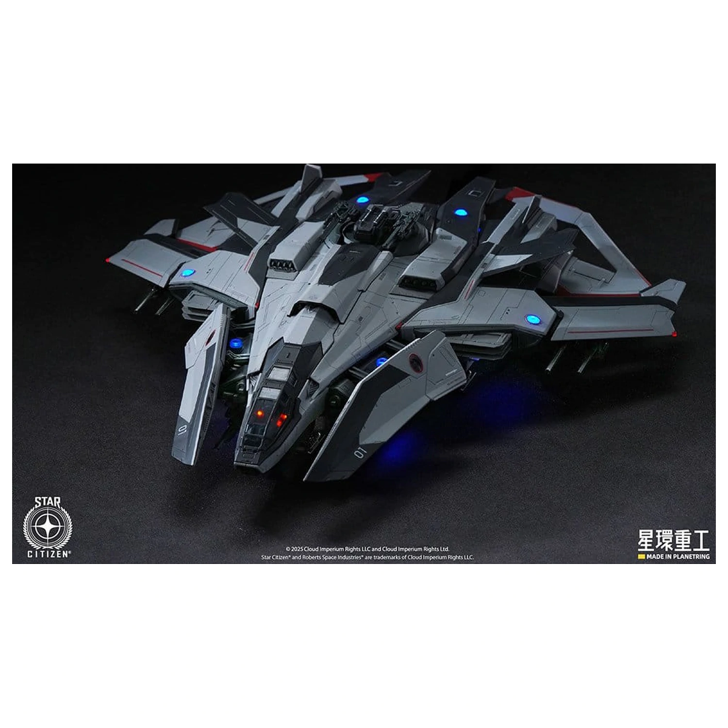 Star Citizen Kit model plastic pre-asamblat 1/100 Anvil F8C Lightning Model asamblat finit Ver. 25 cm poza produsului