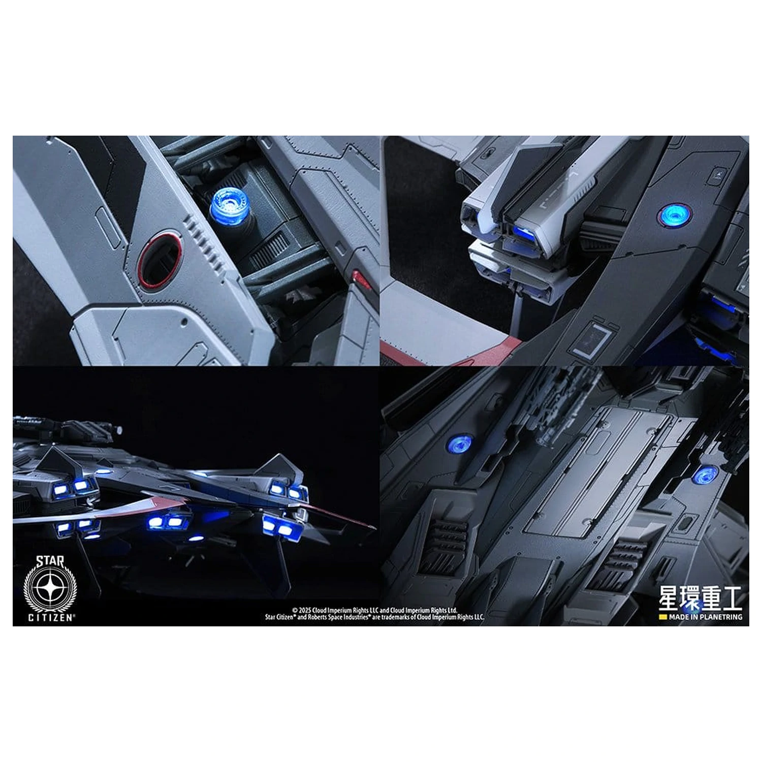 Star Citizen Kit model plastic pre-asamblat 1/100 Anvil F8C Lightning Model asamblat finit Ver. 25 cm poza produsului