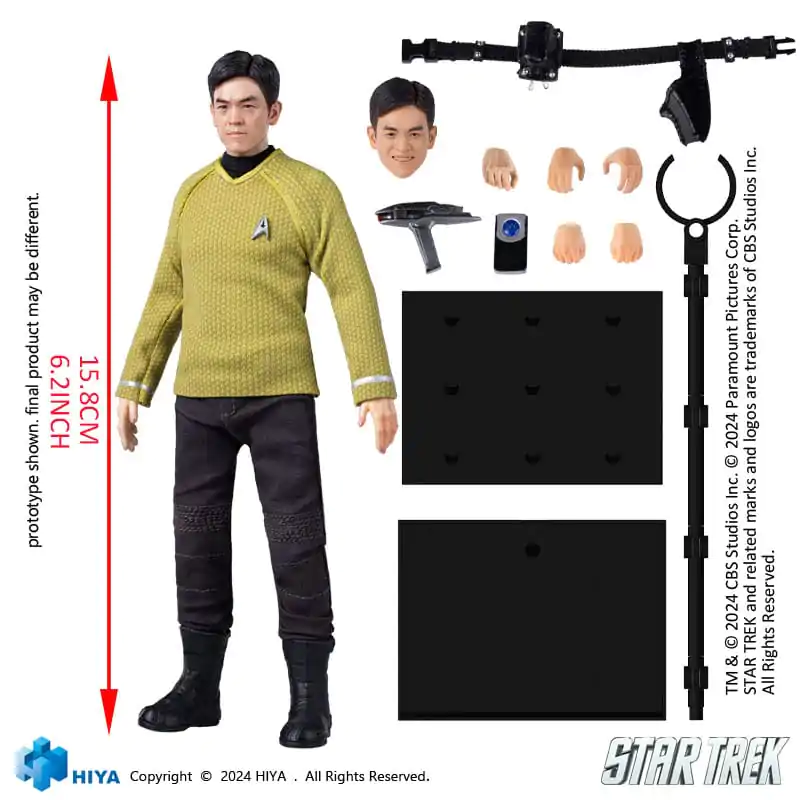 Star Trek 2009 Exquisite Super Series Figurina de acțiune 1/12 Sulu 16 cm poza produsului