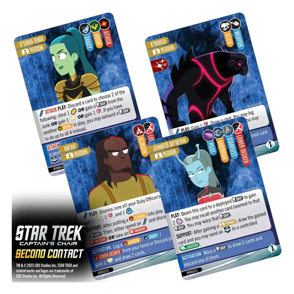 Star Trek: Captain's Chair Joc de Cărți Second Contact English Version poza produsului
