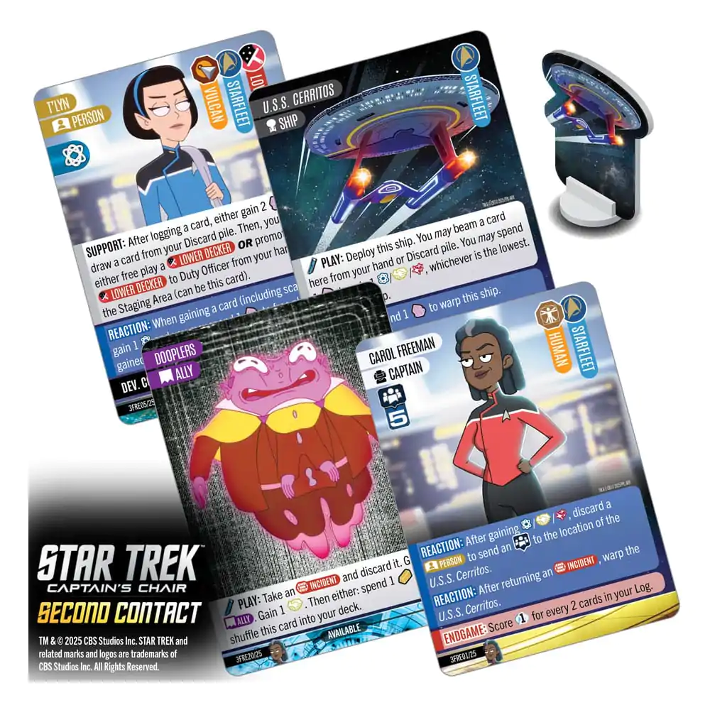 Star Trek: Captain's Chair Joc de Cărți Second Contact English Version poza produsului