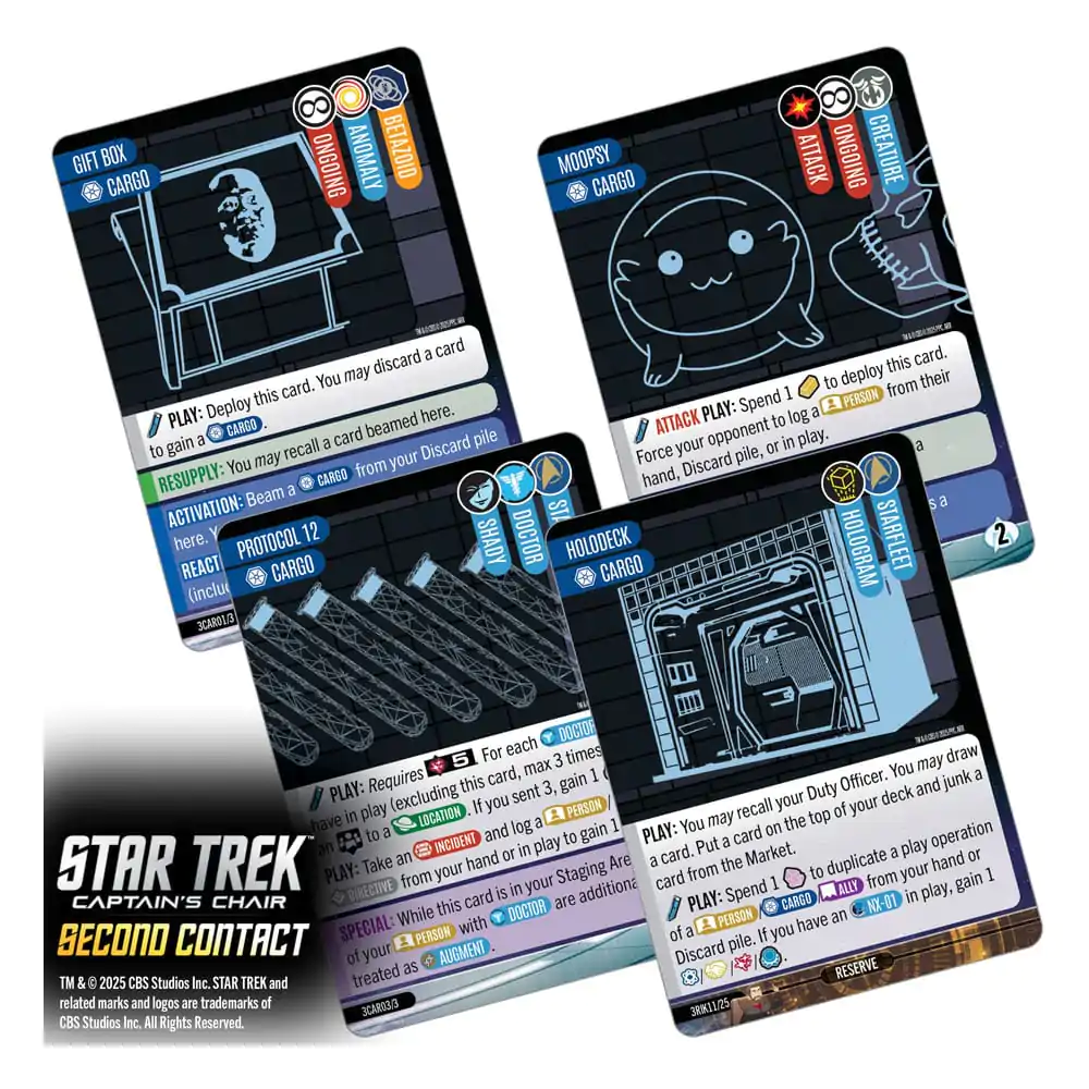 Star Trek: Captain's Chair Joc de Cărți Second Contact English Version poza produsului