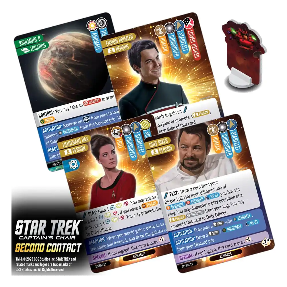 Star Trek: Captain's Chair Joc de Cărți Second Contact English Version poza produsului