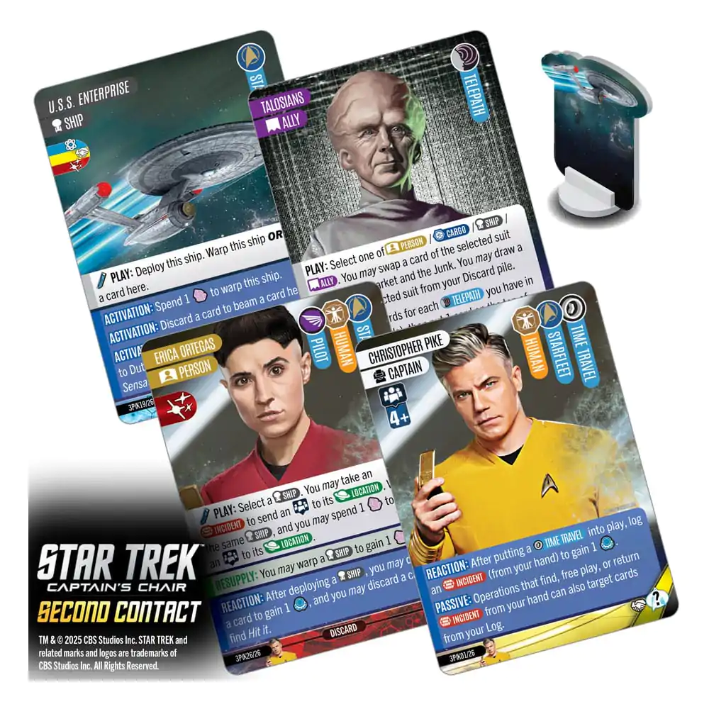 Star Trek: Captain's Chair Joc de Cărți Second Contact English Version poza produsului